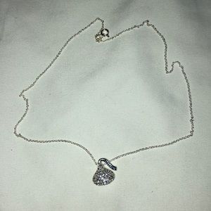 Kisses Silver Necklace